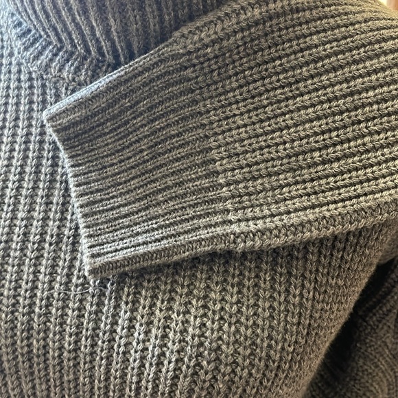 NWT KAREN KANE RELAXED FIT RIBBED SWEATER DRESS GRAY SIZE SMALL OVERSIZED - Picture 10 of 14